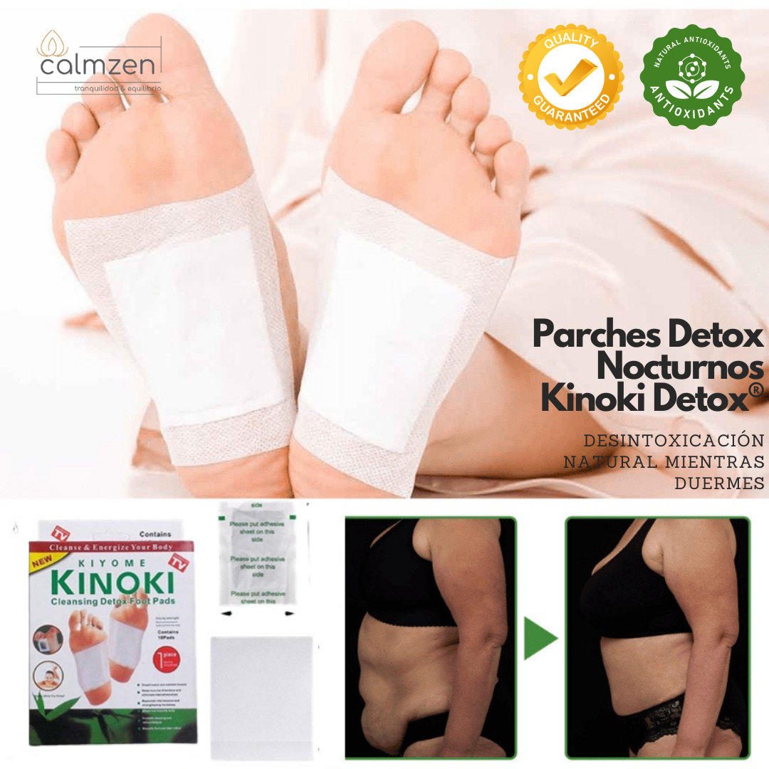 Parches Detox Nocturnos Kinoki Detox® Promo 3 Packs (30 unidades)