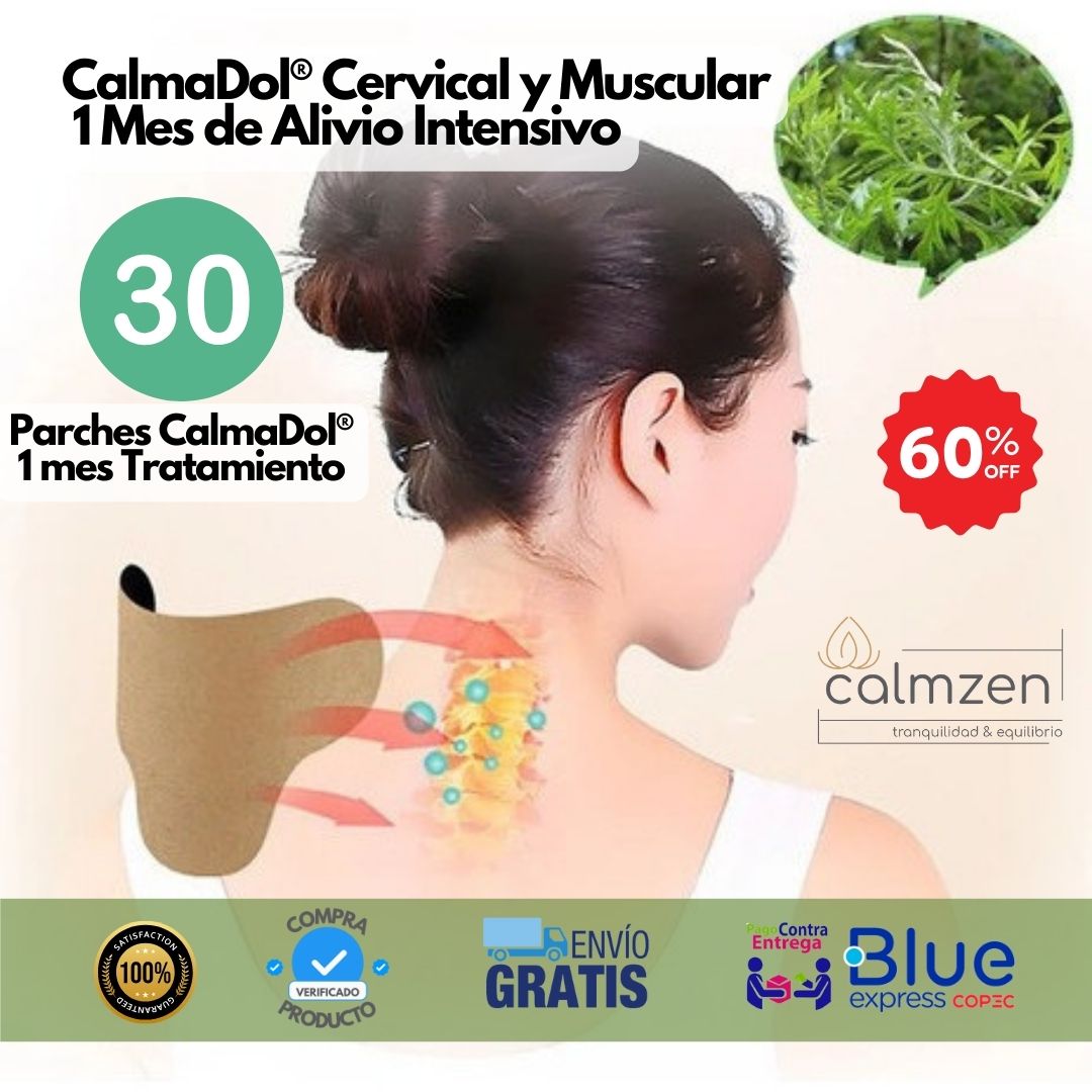 CalmaDol® Cervical y Muscular – 1 Mes de Alivio Intensivo 💪🔥