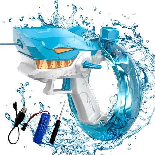 PISTOLA DE AGUA TIBURON ELECTRICA - CARGA USB